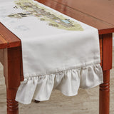 Spring Garden Ruffled Valance and Table Linens - Multi